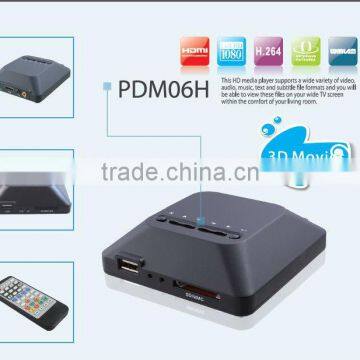chespest hotsell mini full HD media player real Hd portable media player with hard disk display