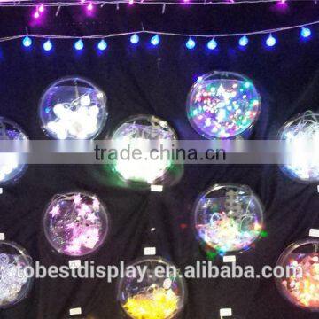 colorful LED hollow acrylic ball,acrylic sphere,clear hollow plastic sphere