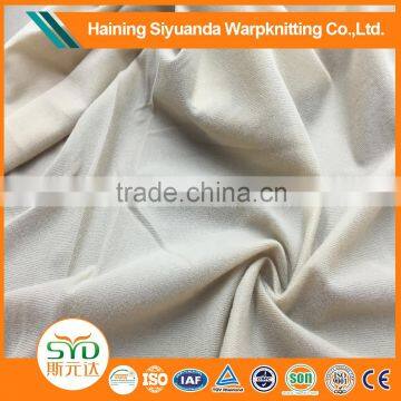 New design white plain polyester suede fabric for sale