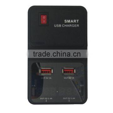 4 Usb Travel Charger Smart Charger Wall Travel Charger Usb Charging Port Power Adapter