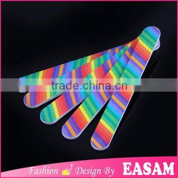 Seven color rainbow printing cheapest nail file China factory