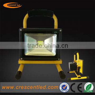 3 years warranty IP40 20w battery powered portable flood light