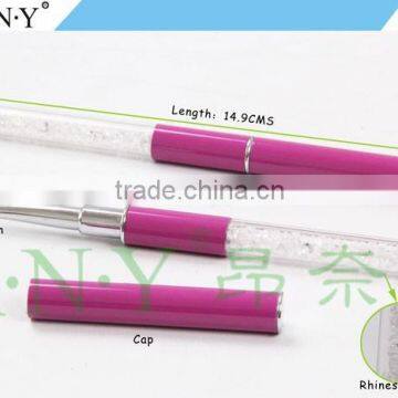 ANY Fashion Nail Art Pen Acrylic Handle Rhinestone Diamond Nail UV Gel Salon Flat Brush Nail Brushes Wholesale Quality Choice photo-2