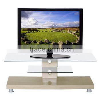 Hot sale MDF TV cabinet glass TV stand furniture