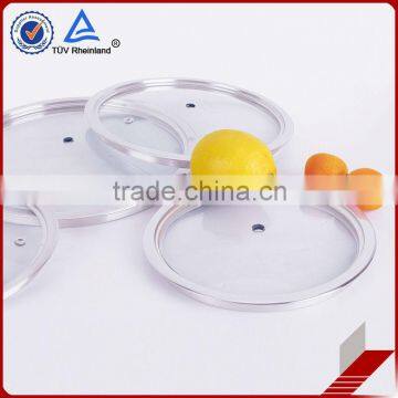 Thickness 3.8mm with one center hole tempered glass lids
