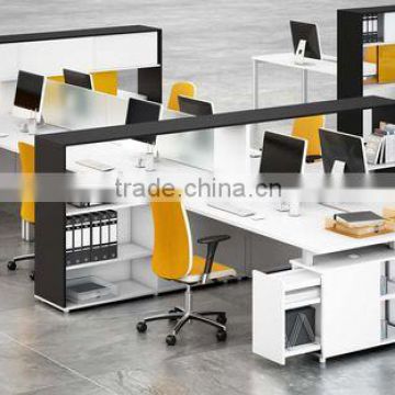 modern open design 6 person workstaions customized wooden office workstations desks