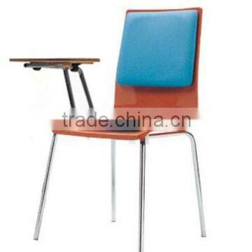 Modern school tablet arm training chair in steel legs and double soft pad (FOH-XM52-309C)