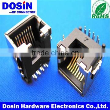 unshielded RJ45 Connectors, RJ45 PCB mount plugs for Connector Modular Jack