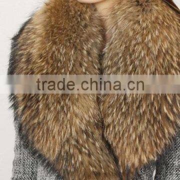 Luxury design raccoon fur collar /wholesale and retail