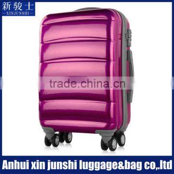 Fashion Design Eminent Polyester Trolley Hard Side ABS Luggage Case