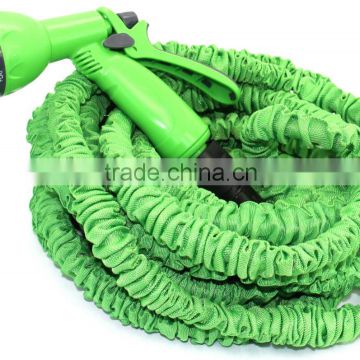 green x expanding garden water hose with plastic connector