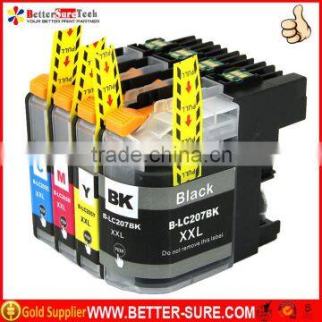 Premium LC207 compatible ink cartridges for brother LC207 BK XXL