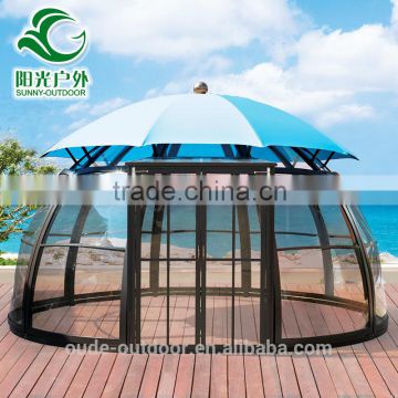 New design luxury freestanding pavilion outdoor garden winds gazebo