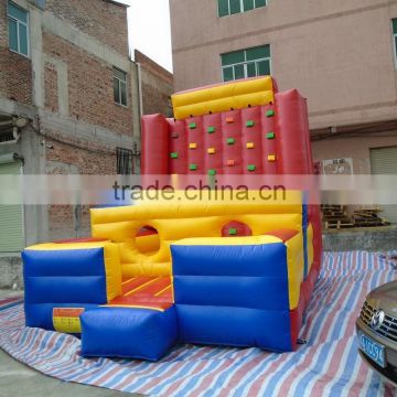 2015 hot commercial inflatable climbing wall games