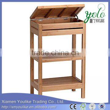 FLOOR CABINET BAMBOO BATHROOM STORAGE SHELF ORGANIZER                        
                                                Quality Choice