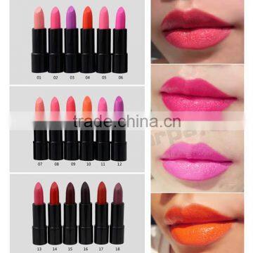 18 Different Gloss Red Colors makeup Stage Makeup Hydrating Creme Lip Colors, Fashion Matte Lipstick