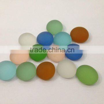 Dia 15-20mm diy craft kit frosty glass pebble mosaic