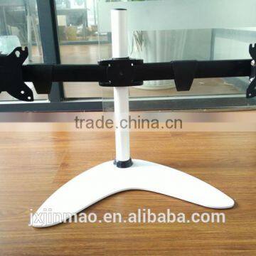factory supply ADC steel pipe triple monitor stand