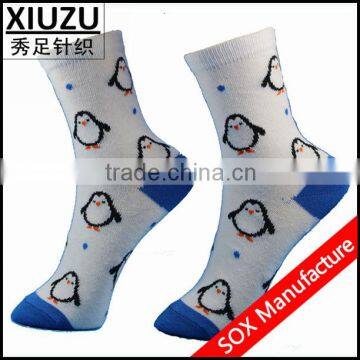 Girls Cute Cartoon Penguin Cotton Socks