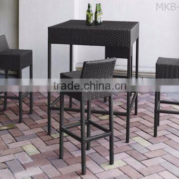 Synthetic Rattan Furniture high table and high chair