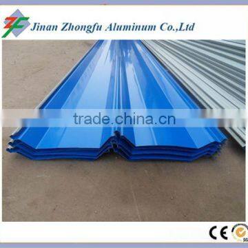 Trapezoidal prepainted aluminium roofing sheet