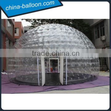 clear inflatable bubble tent,outdoor inflatable clear dome tent for advertising