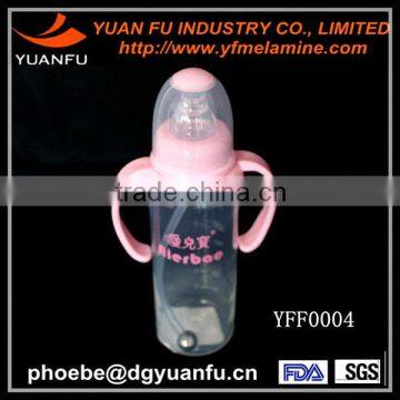 Fashion design pink baby bottles in bulk