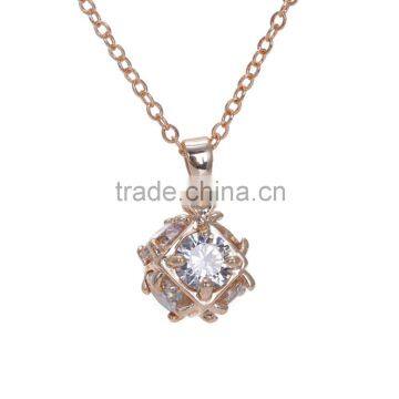 Wholesale Ball Charm Rhinestone Necklace fashion Silver and Gold Plated Necklace