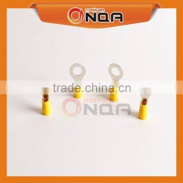 ONQA RV Series Insulated Cable O Ring Tongue Terminal Lug Copper/Brass