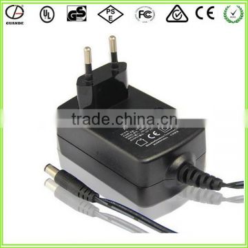 EU Type AC 100-240V to DC 12V 2A AC Adaptor CCTV Camera LED Strip Power Plug Adaptor 5.5x2.1mm