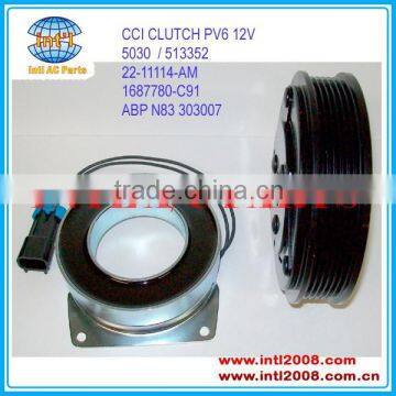 CCI CLUTCH 6 GRV 12V York 210 Series Compressor clutch Key Hub Bore 513352 520226 1000139297 RF9306505681