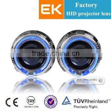 2014 popular LED angel eye projector lens kit / hid bi xenon projector lens light / angel eyes headlights