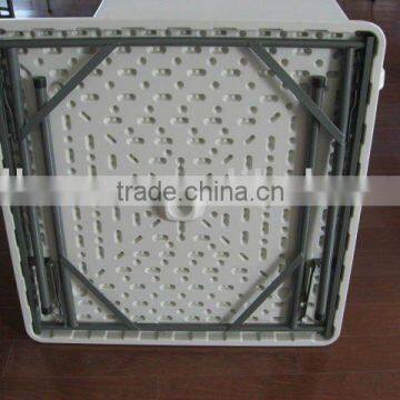 Square plastic folding table