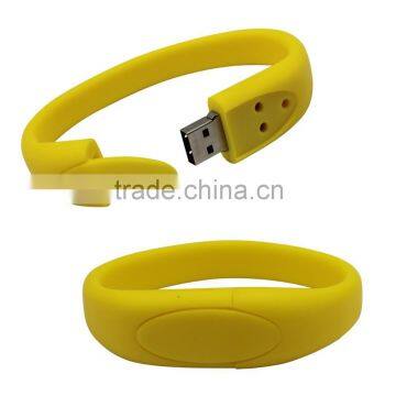 Plastic colorful wrist strap usb 2.0 flash disk