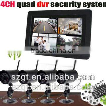 Wireless System camera System with 4 camera 7ich baby monitor