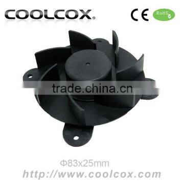 CoolCox diameter 83x25mm frameless blower fan,application for mini refrigerator