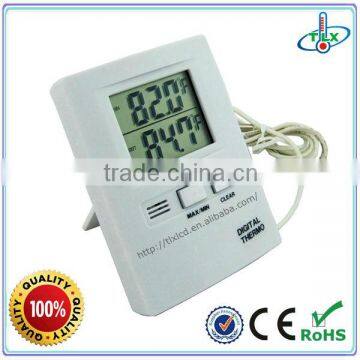 Digital Dual Sensors Indoor Outdoor Maximum Minimum Thermometer