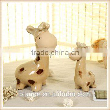 Deer and Baby Fawn Figurine Decorative Collectible Porcelain Ceramic