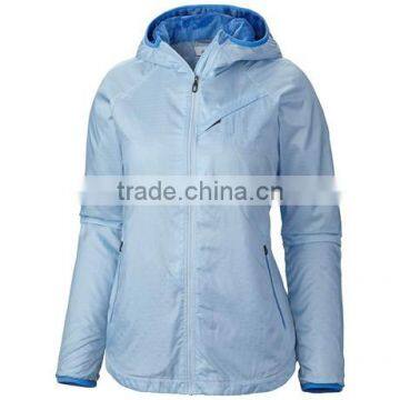 custom brand printed logo waterproof jacket for ladies