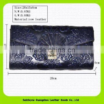 15625 Promotion Cheap Designer Business Cow Leather Rfid Men Wallet With Embossing photo-2
