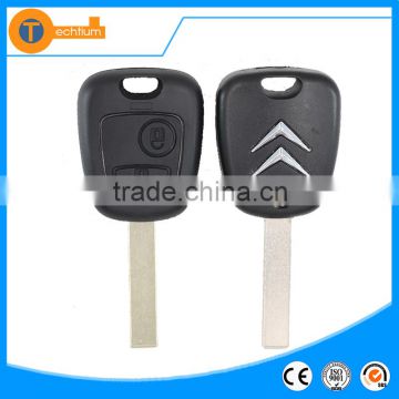 2 button car remote blank key shell case cover with 307 407 VA2 blade with logo for citroen C1 C2 C3 C4 C5 C6 xsara berlingo