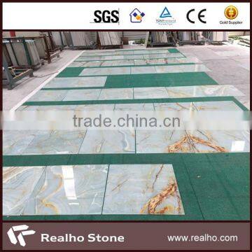 green onyx and glass composite tile for wall cladding