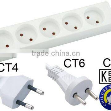 Holland power Extension Socket 5 way outlets with KEMA CB approved