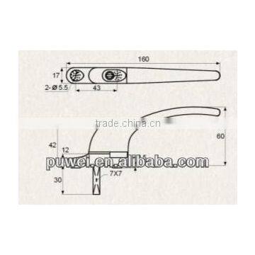 PVC Door and Window Handle With Lock PVC Door and Window Handle With Key