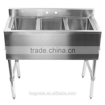 3 Compartment Stainless Steel Sink