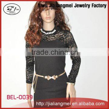 2015 New Fashion Chunky Gold Waist Hip Belt Chain