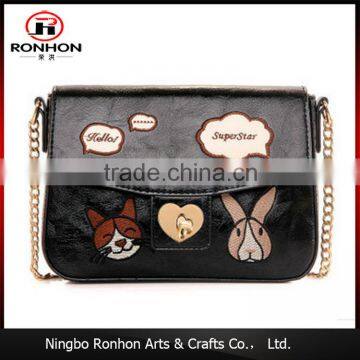 New products 2016 Fashion embroidery leather bag new product launch in china