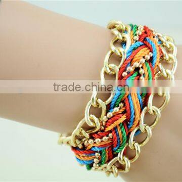 ladies hand made fashion bracelet colorful women charm bracelet