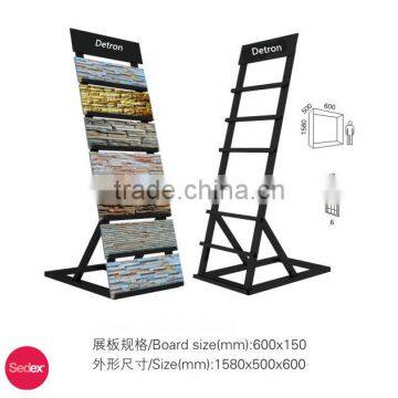 FLoor stand metal tile display shelf/tile display rack/ceramic tile stand