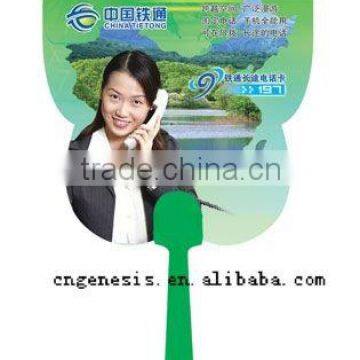 Printing pp Hand Fan Promotion Custom Cheap Advertising Fan Mini Plastic Hand Fan photo-3